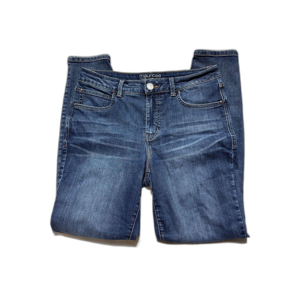 Maurices Everflex High Rise Skinny Jeans Womens 10R Medium Wash‎ Stretch Denim
